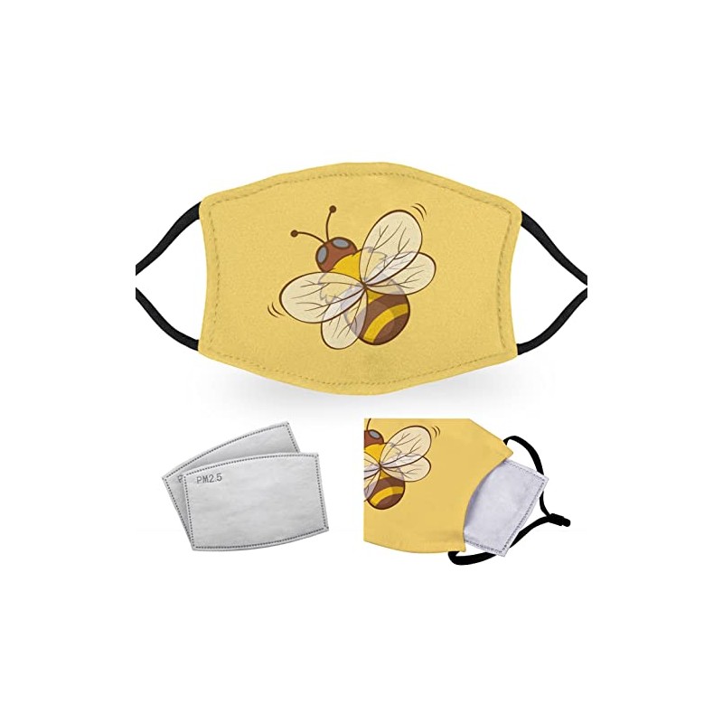 Cute Bee - Adult Face Masks - 2 Filters Included