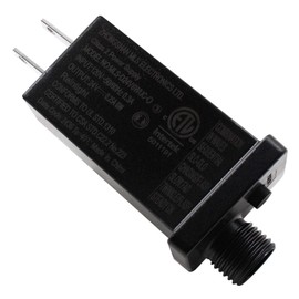 24V 6W LED Power Supply Low Voltage LED Transformer Class 2 Power Supply Waterproof IP44 Seasonal Use LED Driver US Plug 8 Modes LED Adapter for String Light, Projector Light, Lawn Lamp (1)