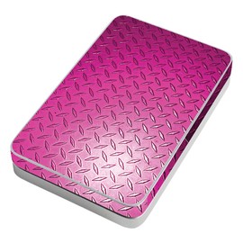MightySkins Skin Compatible with Lifeprint 3x4.5 Hyperphoto Printer - Pink Diamond Plate | Protective, Durable, and Unique Vinyl wrap Cover | Easy to Apply, Remove | Made in The USA