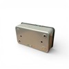 Metal Clad Blank Plate 2 Gang + Back Box Gang