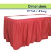 Party Dimensions Plastic Table Skirt, 29-Inches by 14-Feet - Red