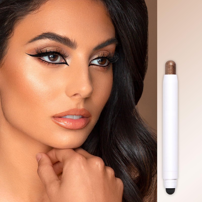 Eyeshadow Stick,Cream Shadow Stick,Glitter Eye Shadow Stick, Brown Eyeshadows Pencil