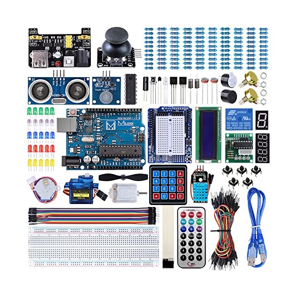 Miuzei Starter Kit Compatible with Arduino R3 Projects with Microcontroller,