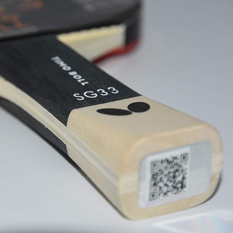 Butterfly SG33 Black & Red Table Tennis Bat - 1