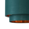 firstchoicelighting Dark Green Ceiling Light Shade, Easy Fit Pendant Shade,
