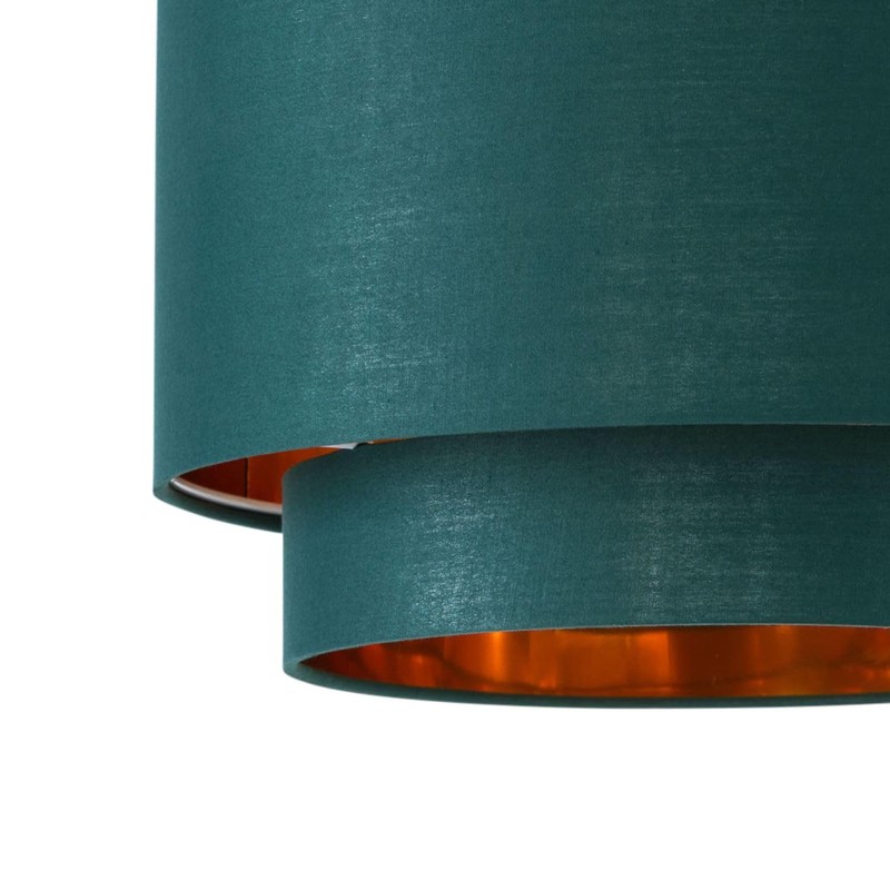 firstchoicelighting Dark Green Ceiling Light Shade, Easy Fit Pendant Shade,