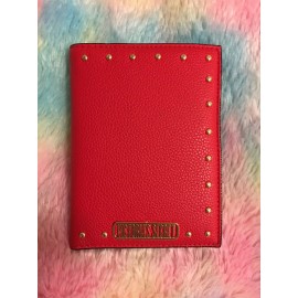 Victoria's Secret Victoria Secret Red gold studded Black Passport Cover ID card case holder wallet