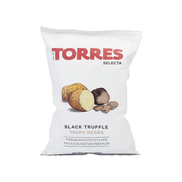 Torres, Potato Chips Black Truffle, 4.4 Ounce