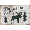 Stencils by Joanie Welcome Cabin Moose Eagle Lodge Cabin Outdoor