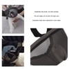 Adjustable Bulldog Mask Bite and Barking Dog Muzzle Eye Closed