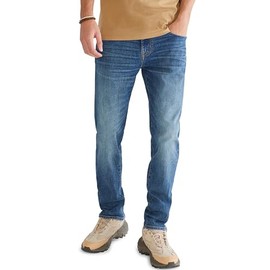 AEROPOSTALE Men's Aero Slim Jean, Medium Wash, 36W x 32L
