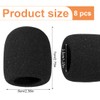 DLPRK Pack of 8 Replacement Foam Windscreen for Microphone and