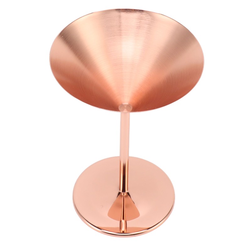 Stainless Steel Martini Glasses Fine Polish Rustproof Elegant Modern Martini