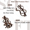 Brown Boho Braiding Hair Synthetic Pre Stretched Braiding Hair for