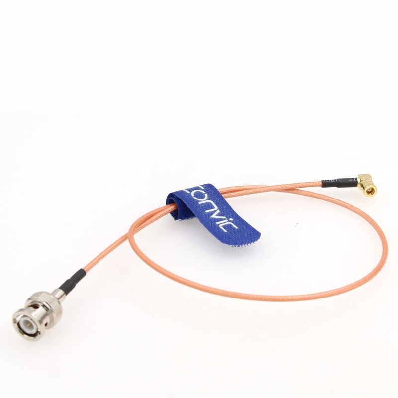 Eonvic Cables BNC Male to SMB Female Right Angle RF