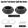 Adabuing 2" Spa Hot Tub Heater Split Nut Union amp
