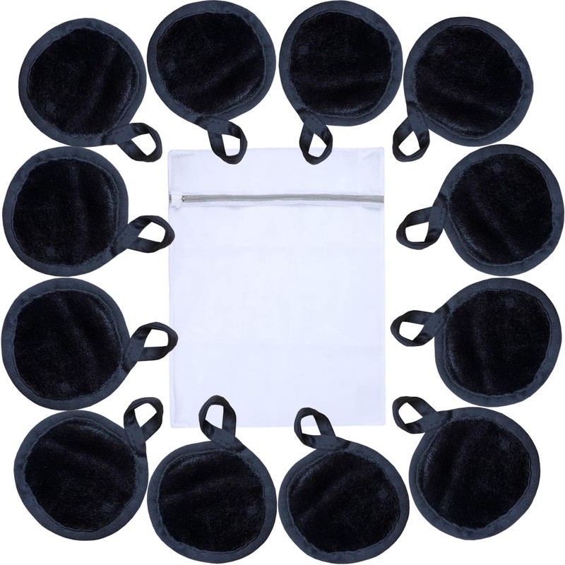 Reusable Makeup Remover Pads Microfiber Face Cloths with Mesh Bag