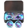 XIFEI portable stainless steel tin box 2-5ml silicone container jars，