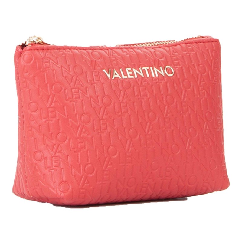 Valentino Soft Cosmetic Case Utensil Bag, Rosso Scuro, Unit size