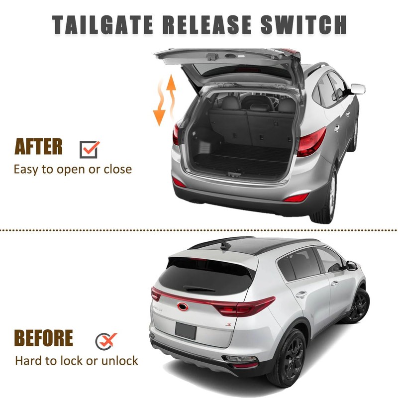 GrteRokky Liftgate Latch Handle Assembly Compatible for Hyundai Tucson 2019-21