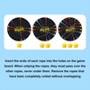 lasuroa 12pcs Brainy Knots Rope Untangling Game, Twisted Rope Puzzle