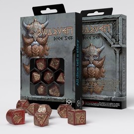rdwa09 - set 7 dadi - dwarven dice set: jewels