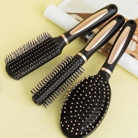 Versatile Hair Brush & Comb Set for Detangling, Volume, and Styling 01. Oval Cushion Comb/free 2ea