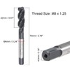TA-VIGOR M8 x 1.25mm Spiral Flute Thread Tap, Metric Machine
