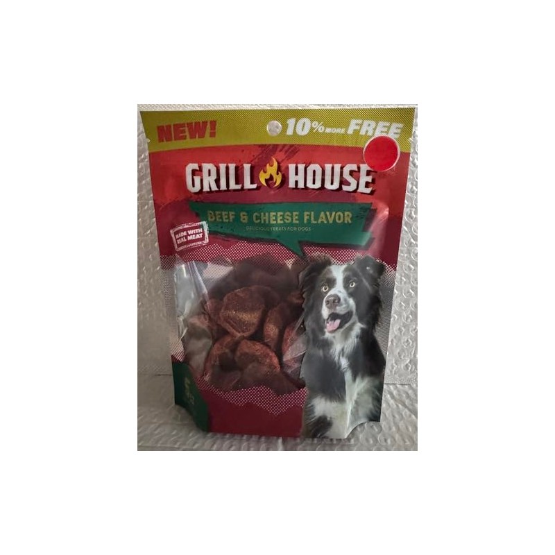 Grill House Kind Rewards Dog Treats (Beef & Cheese Flavored)