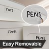 JIEHENG 170Pcs Clear Removable Labels for Jars,for Storage Bins,for Food