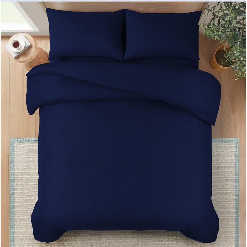 Hadi London Microfibre Duvet Cover Set Single Double King Soft