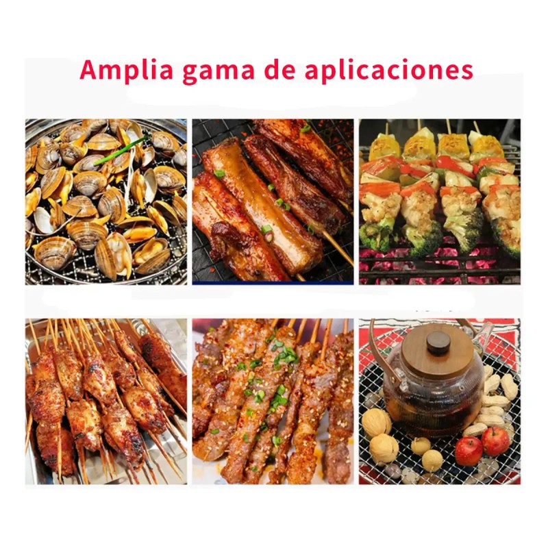 3pcs Rejilla De Hierro Para A Sador Parrilla Malla Bbq