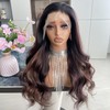 Carkira Auburn Brown Wigs with Honey Blonde Highlights 13x6 Lace