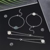 UNICRAFTALE 12 Sets Bracelet Bezel Settings Stainless Steel Bracelets Cabochon