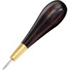 WUTA Leather awl, ebony blackwood & brass awl sewing, leather