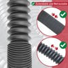 SPARES2GO Universal Extra Long Bath Sink Overflow Tube Flexible Extendable