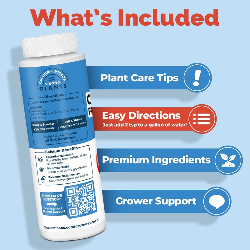 TPS NUTRIENTS Calcium for Plants Made from Organic Inputs, Prevents
