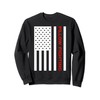 Pillow Fighting - Fighting with American Flag Sweatshirt