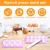 Abizarch 3 Pcs Ravioli Maker Press with 1 Rolling Pin