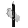 Waterproof Eyeshadow Pencil Creamy Long Lasting Eyeshadow Makeup (Silver)
