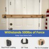 KOMOHOM 2x4 Door Barricade Brackets for Wood, U-Shaped Security Brackets