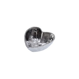 Pampa Bay Love is in the Air Heart Porcelain Bowl, Silver