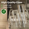 ComSaf Airtight Glass Storage Canister with Lids (0.7Qt/1.2Qt/1.6Qt) Set of