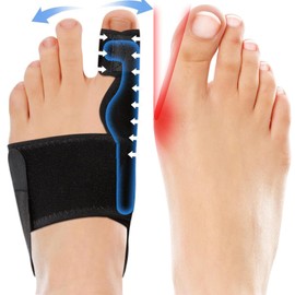 1 Pcs Bunion Corrector to left foot for Women and Men - Orthopedic Bunion Splint & Big Toe Spacers for Hallux Valgus - Toe Separators & Corrector for Bunion Relief - Day & Overnight Support (Left)