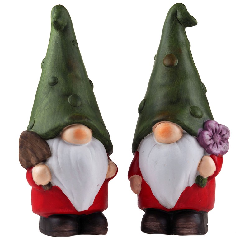 BWG Gonk 23cm Gnome Garden Ornament Figurines (Set of 2)