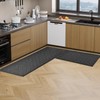 Machine Washable Kitchen Rugs Set (24" x 36"+24" x 60"),