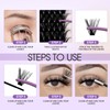 Cluster Lashes Kit Mixed 12-16mm 3D+40D D-Curl Wispy Individual Eyelashes