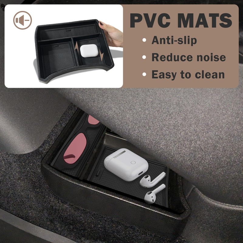 Muslogy for 2023 2024 VW ID.4 Center Console Tray &