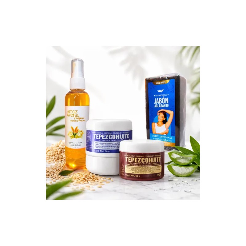 Kit Crema Tepezcohuite Dia Y Noche 60gr Agua De Rosas