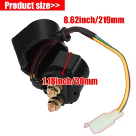 YOFMOO Starter Solenoid Relay for 50cc 70cc 90cc 110cc 125cc 150cc GY6 ATV Quad Scooter Go Kart Moped Chopper Pit Dirt Pocket Bike Kawasaki Chinese TaoTao Buyang Sunl Roketa Kazuma Kymco